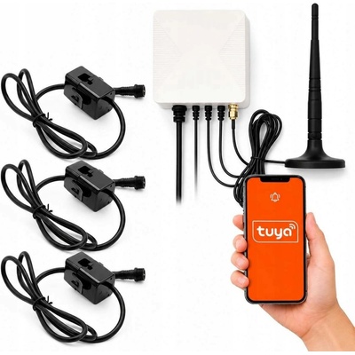 Obousměrný 3fázový elektroměr s 3 transformátory TUYA WiFi 80A