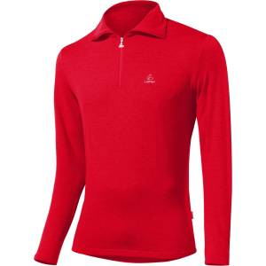 Löffler Мъжки поларен пуловер Löffler Midlayer Evo Turtle Transtex Fleece jumper - Red - размер 56 (EU) (005-3199-0317)