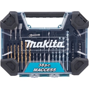 Makita Комплект бормашини и аксесоари makita 38 броя в пластмасов куфар e-22573 (e-22573)