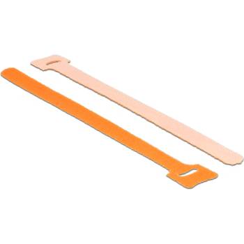 Delock Крепежни елементи Delock Loop, 200 mm x 12 mm (H x W), 10 броя, оранжев