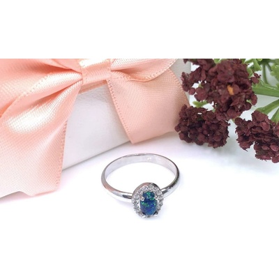Jan Kos Jewellery Stříbrný prsten s opálem 32108028