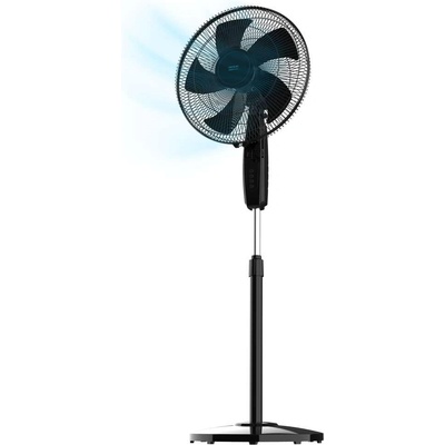 Cecotec pedestal fan EnergySilence 515 MaxFlow Black, 45W, diameter of 16", 5 blades, 1h timer, 3 speeds and automatic oscillation, height adjustable up to 135cm - 08299