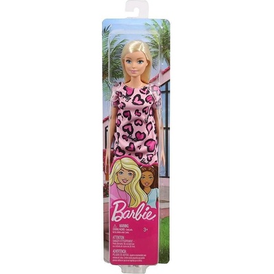 Barbie v růžových šatech