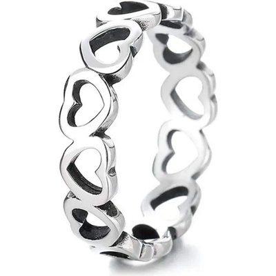 Silenti Jewelry Сребърен пръстен "Споделена Любов" - 5 - 49мм (15.6мм диам. )