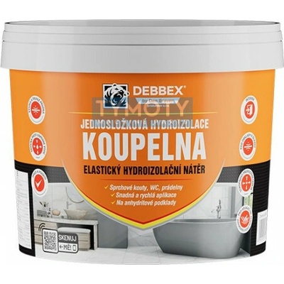 Debbex Jednozložková hydroizolácia KÚPEĽŇA - 5 kg medovo hnedá, vedro