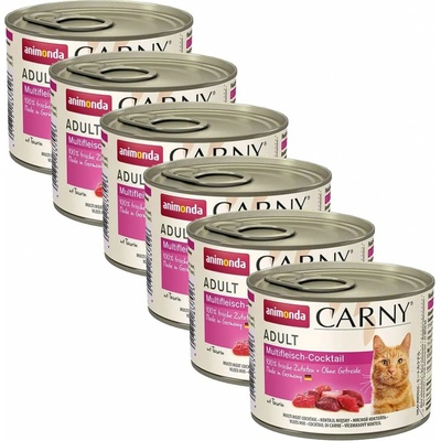 Animonda Carny Adult Multimäsový kokteil 6 x 200 g