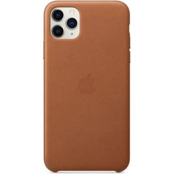 Image 1 of Apple Гръб Apple Leather Cover за iPhone 11 Pro Max - Кафяв, MX0D2ZM/A
