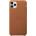 Apple Гръб Apple Leather Cover за iPhone 11 Pro Max - Кафяв, MX0D2ZM/A