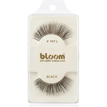 Bloom Natural изкуствени мигли от естествен косъм No. 747L (Black) 1 см