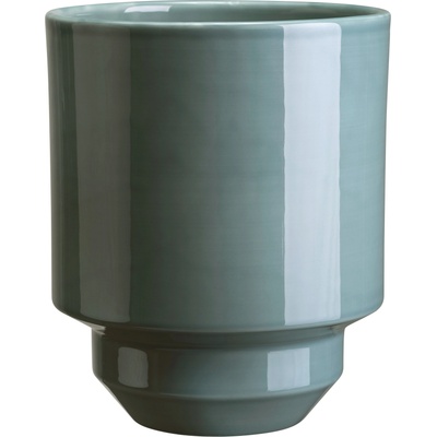 Bergs Potter Кашпа Hoff гланцирана 21 см синьосива (HOCMB21P)