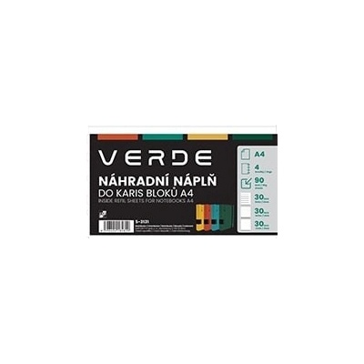 VERDE Náhradní náplň do KARIS A5 90 listů – Zboží Živě