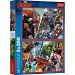 Trefl Puzzle Marvel 2 x 200 части Защитниците на света (13318)