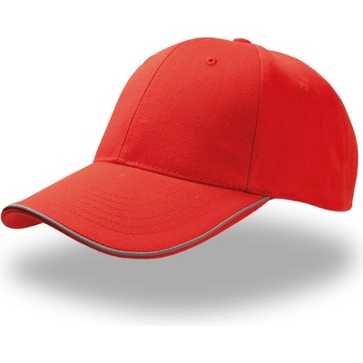 Atlantis Headwear Reflect 6 panelová reflexní COT33051200499-red Červená