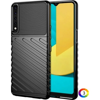 LG Stylo 7 4G Удароустойчив Twill Texture Калъф и Протектор