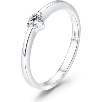 Olivie strieborný prsteň Srdiečko 3394