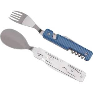 AKINOD Комплект за хранене Akinod Multifunction Cutlery 13H25, Blue Aluminium (A02MA0003)