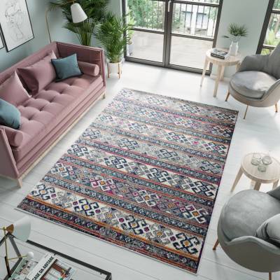 Modern Rugs Ombre G004A WHITE/DARK BLUE