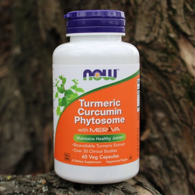 NOW Foods Turmeric Curcumin Phytosome Kurkumin fytosom 500 mg x 60 rostlinných kapslí