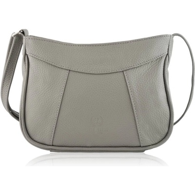 Paolo Peruzzi malá kožená crossbody na rameno šedá
