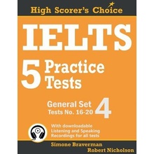 IELTS 5 Practice Tests, General Set 4: Tests No. 16-20 Braverman SimonePaperback