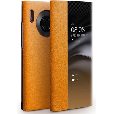 Qialino Активен Калъф за Huawei Mate 30 Pro, Qialino Smart Book Case, Кафяв (5901017206213)
