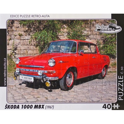 Retro-Auta č. 50 ŠKODA 1000 MBX 1967 40 dílků