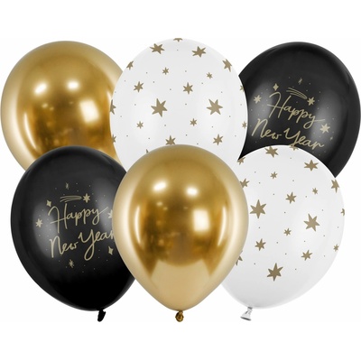 PartyDeco Balóny Happy New Year
