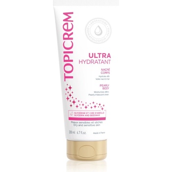 Topicrem UH BODY Ultra-Moisturizing Pearly Body лосион за тяло за чувствителна кожа перлен блясък 75ml