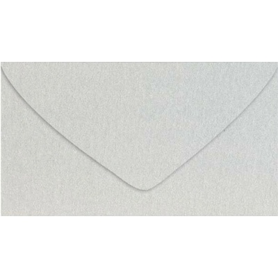 UNIPAP dopisní obálka metallic 120g DL 110x220mm - stříbrná 5550387 593703