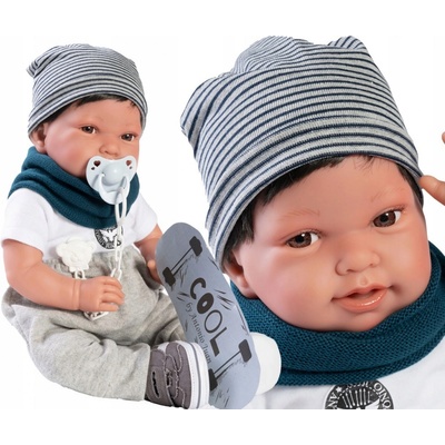 Antonio Juan 33235 PIPO HAIR realistická bábätko s mäkkým látkovým telom 42 cm