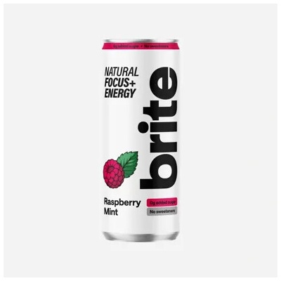 Brite Natural Focus Energy Drink Maliny Máta 330 ml