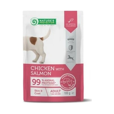 Nature's Protection Adult Skin & Coat Chicken and Salmon 22 x 100 g