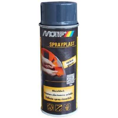 Motip - Sprayplast, tekutá guma ve spreji, CARBON LESK 400ml