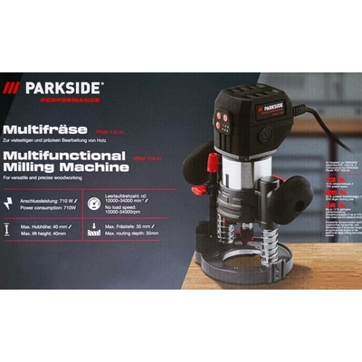 PARKSIDE PERFORMANCE Multifunkční frézka 3 v 1 PPMF 710 A1