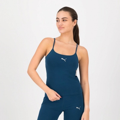 Puma dámske bavlnené tielko na fitnes modré