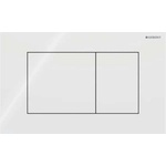 Geberit Sigma40 - Бутон за казанче, стъкло/бяло 115.629. SI. 1 (115.629.SI.1)