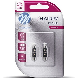 m-tech LED LB813 C5W 36mm 2xHP White M-TECH к-т крушки (LB813W)