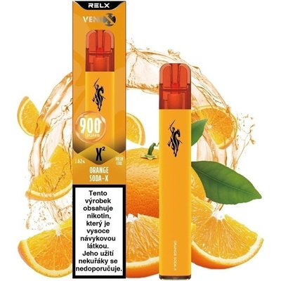 Venix X2 Orange Soda-X 16 mg 900 potáhnutí