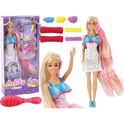 LEANToys Anlily s vlasovými doplnkami
