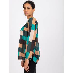 Italy Moda Дамска блуза модел 8643.38P Italy Moda цвят тъмнозелен