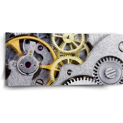 Sablio Obraz Hodinkový strojček - 110x50 cm