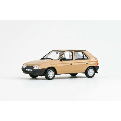 Abrex škoda Favorit 136L 1988 Hnědá Beduínská časopis s modelem 1:43