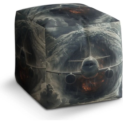 Sablio Taburet Cube Lietadlo v búrke: 40x40x40 cm
