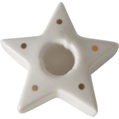 Boltze Home Svícen na tealight ve vánočním tvaru BRYNO bílá