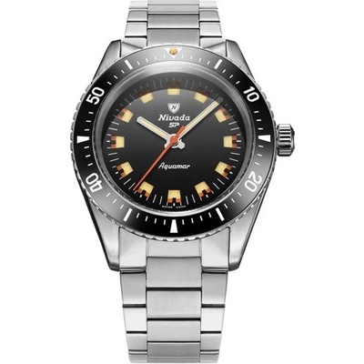 Nivada Grenchen Aquamar Black - Flat Link Bracelet