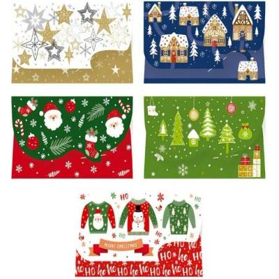 Obálky dárkové 90x157mm CHRISTMAS, mix