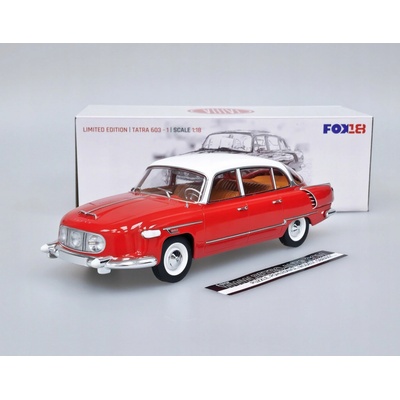 FOX18 Tatra 603/1 1957 Červená/Biela 1:18