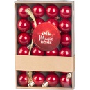 MagicHome Gule 24 ks sada červené na vianočný stromček 3 cm