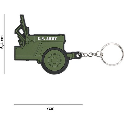 FOSTEX GARMENTS Klíčenka 3D PVC Jeep U.S. Army