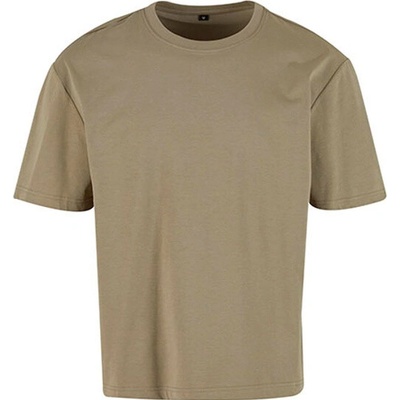 Build Your Brand pánske oversize tričko BY364 Pale Olive